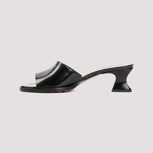 BOTTEGA VENETA Sculptural Heel Slide Sandals Women BLACK